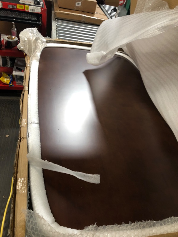 Photo 1 of WoodShine Mid Century Modern Real Solid Wood Dining Table,Working Desk,Walnut