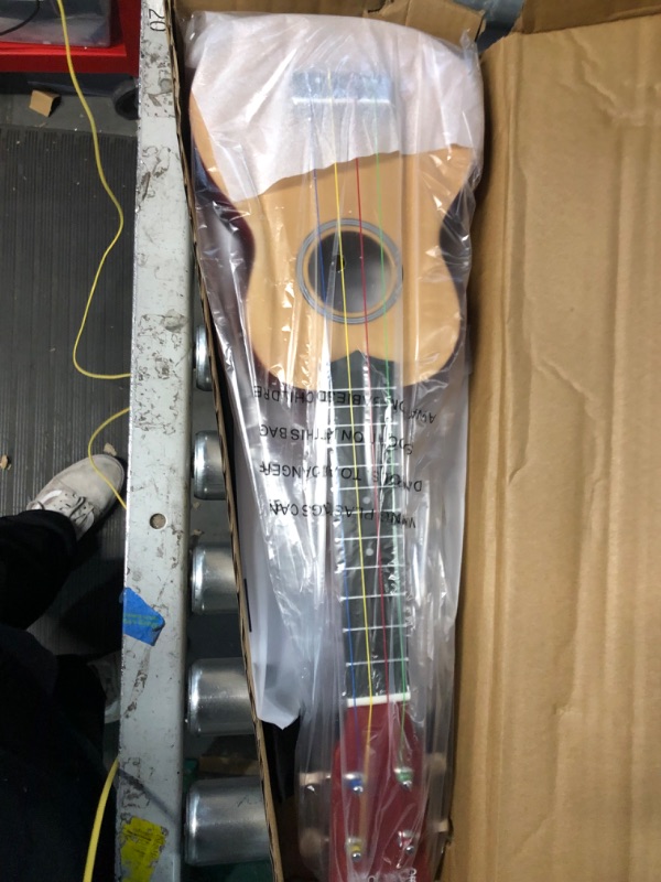 Photo 2 of Everjoys Soprano Ukulele Beginner Pack-21 Inch w/Rainbow String Free Online Lesson Gig Bag 