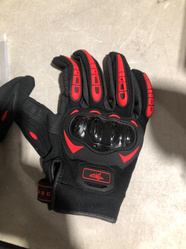 Photo 3 of *  black and red and XXL *
Mmhpluos Motorcycle Gloves,Touchscreen Motorbike Gloves with Hard Knuckle Tactical Gloves 