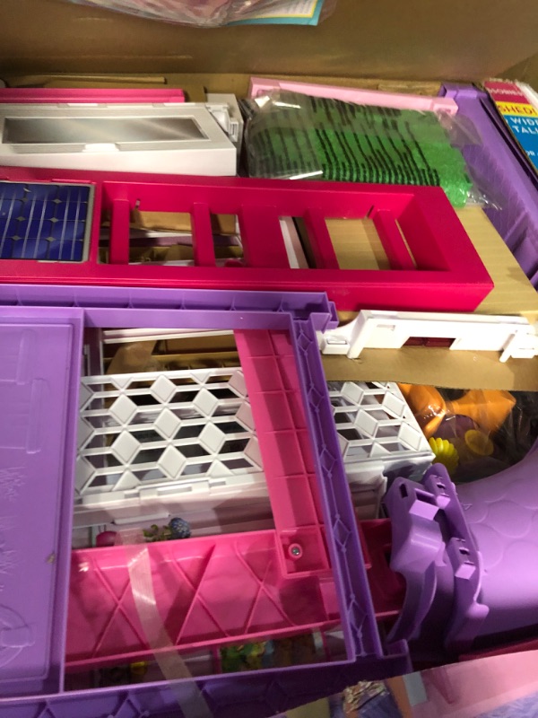 Photo 3 of Barbie Dreamhouse, Doll House Playset with 70+ Accessories Including Transforming Furniture, Elevator, Slide, Lights & Sounds Wheelchair Accessible Elevator