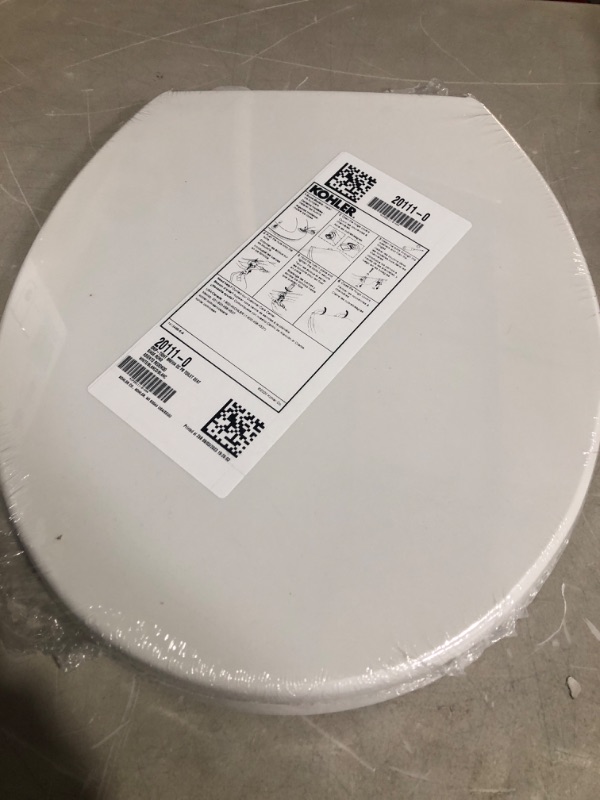 Photo 2 of * see all images * 
Kohler 20111-0 Brevia Round Toilet Seat, with Grip-Tight Bumpers, 