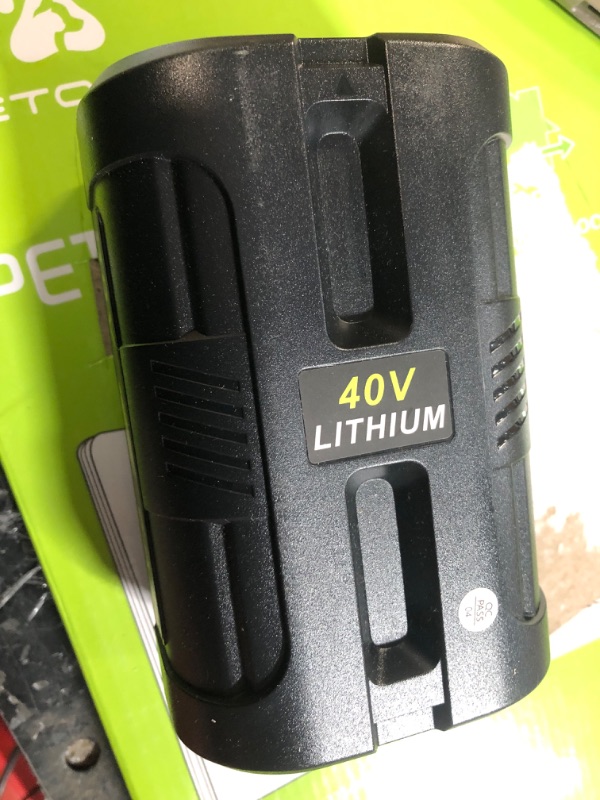 Photo 1 of OP4060 40V 6.0Ah Lithium Battery Replacement for All Ryobi 40-Volt Power Tools OP4015 OP4026 OP40201 OP40261 OP4030 OP4040 OP40401 OP4050 OP40501 OP4050A OP40601 OP4060A RY40200 RY40403 RY40204 1 Pack