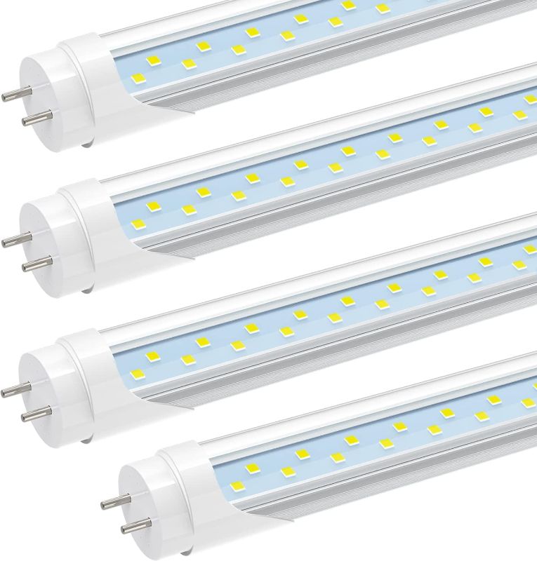 Photo 1 of JESLED T8 LED Type B Tube Light 3FT, 2520LM, 18W(45W Equivalent), 6000K, 36 Inch F30T12 Fluorescent Bulb Replacement, Dual Ended Power, ETL Listed, Remove Ballast, 36” Lighting Tube Fixture 3 PACK