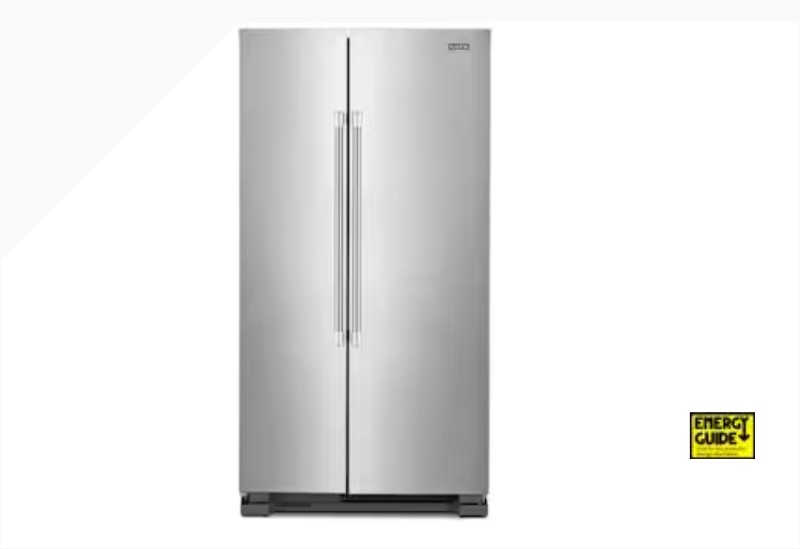 Photo 1 of Maytag 24.9-cu ft Side-by-Side Refrigerator (Fingerprint Resistant Stainless Steel)