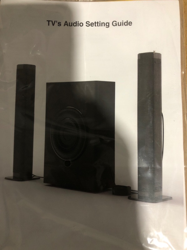Photo 6 of * used item * see all images * 
GEOYEAO Sound Bars for TV with Subwoofer, 2.1ch Home Audio Soundbar & 3D & Deep Bass Subwoofer |