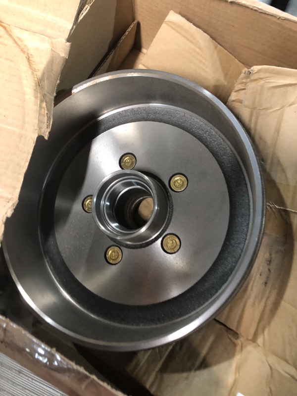 Photo 2 of JDMSPEED New Trailer Brake Hub Drum 10" X 2-1/4" Kit 5 on 4.5" Replacement for 3500 Lbs Axle - 22001K 008-247-05, 84546 Brake Drum 5 on 4.5