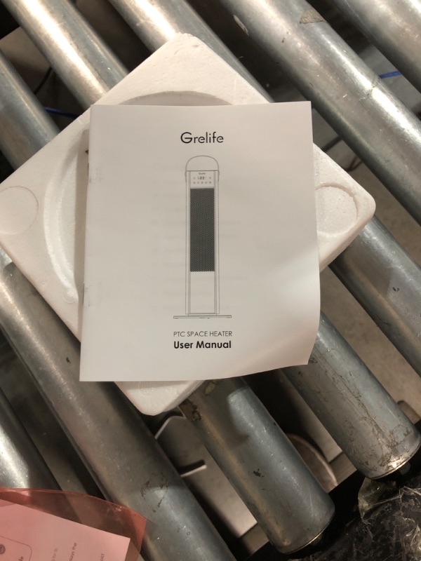 Photo 3 of ***USED - MISSING BASE - UNABLE TO TEST***
Grelife 1500W PTC Electric Heater for Indoor Use, 26" Upgraded Space Heater