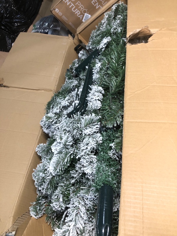 Photo 2 of ***PARTS ONLY READ NOTES***SHareconn 7.5ft Prelit Snow Flocked Artificial Holiday Christmas Tree with Remote