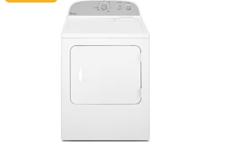 Photo 1 of Whirlpool 7-cu ft Electric Dryer (White)