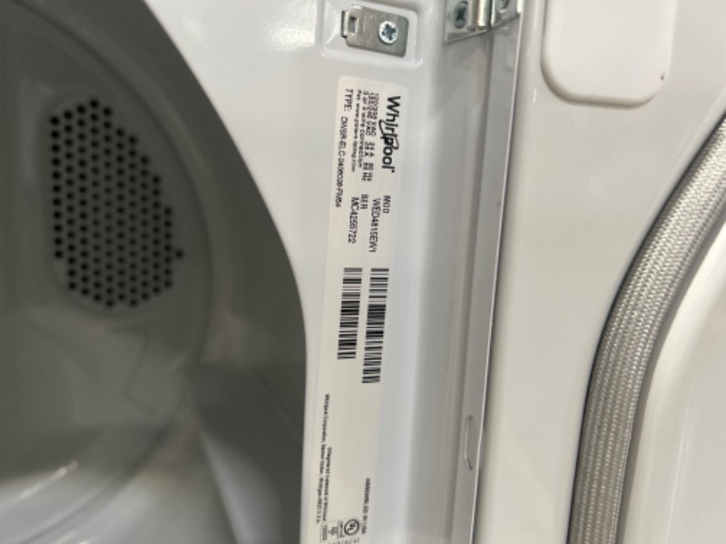 Photo 6 of Whirlpool 7-cu ft Electric Dryer (White)