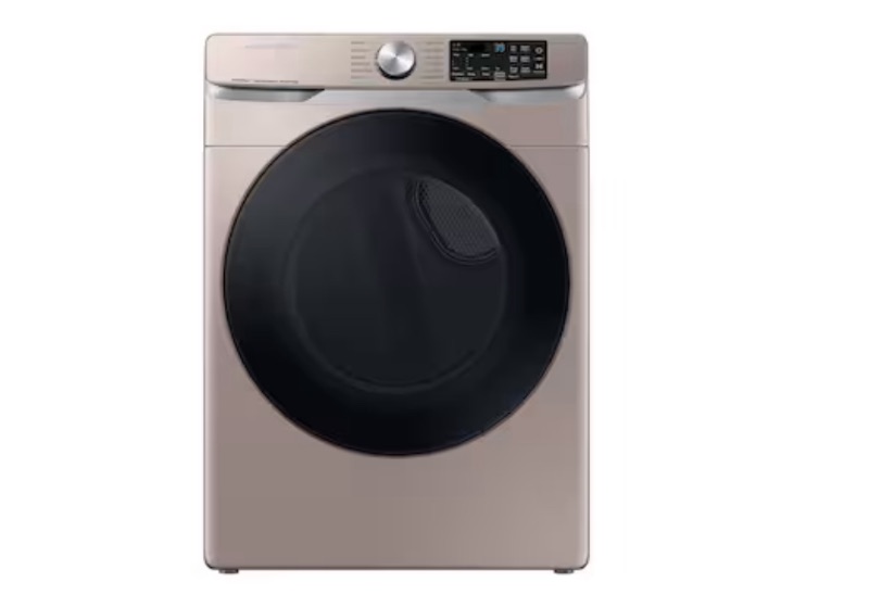 Photo 1 of Samsung 7.5-cu ft Stackable Steam Cycle Smart Electric Dryer (Champagne)