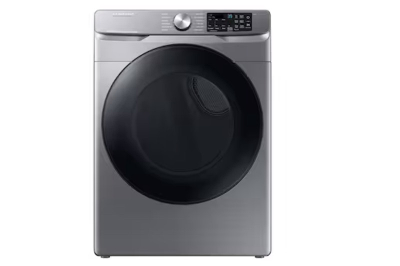 Photo 1 of Samsung 7.5-cu ft Stackable Steam Cycle Smart Electric Dryer (Platinum)