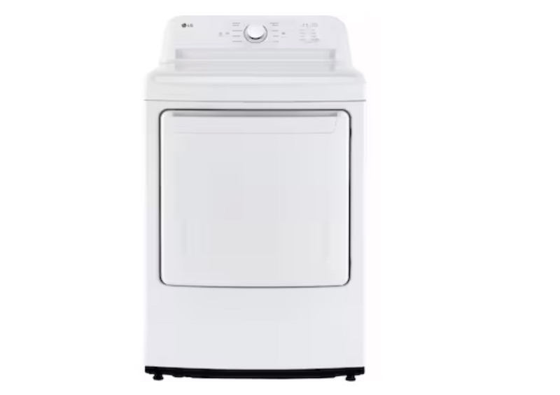 Photo 1 of LG 7.3-cu ft Electric Dryer (White) ENERGY STAR