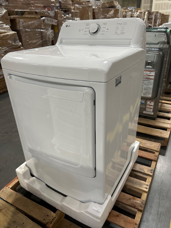 Photo 2 of LG 7.3-cu ft Electric Dryer (White) ENERGY STAR