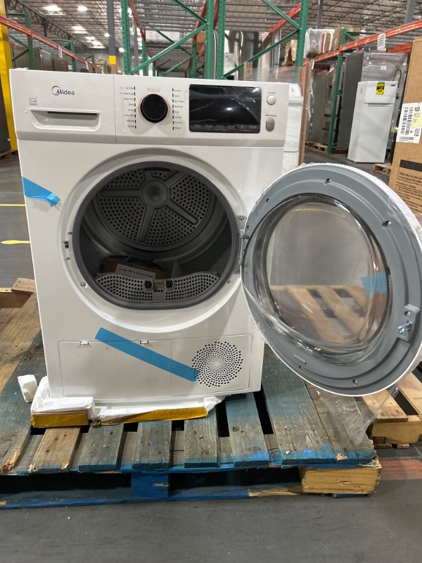 Photo 1 of Midea 4.4-cu ft Stackable Ventless Electric Dryer (White) ENERGY STAR