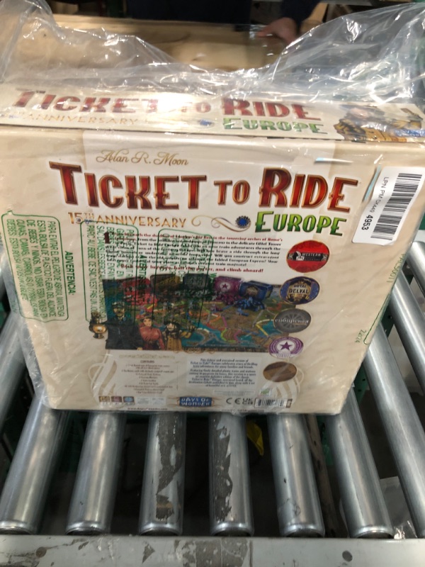 Photo 2 of **READ NOTES BELOW**Ticket to Ride Europe Board Game 15th Anniversary Deluxe Edition | Family Board Game | Train Game | Ages 8+ | For 2 to 5 players | Average Playtime 30-60 minutes | Made by Days of Wonder