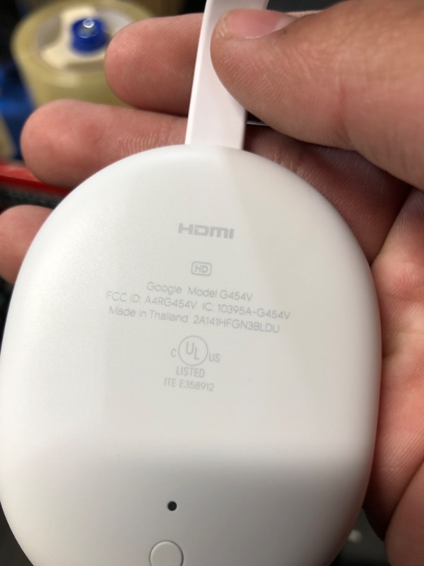 Photo 1 of Chromecast with Google TV (HD) - Streaming Stick Entertainment on Your TV with Voice Search - Watch Movies, Shows, and Live TV in 1080p HD - Snow