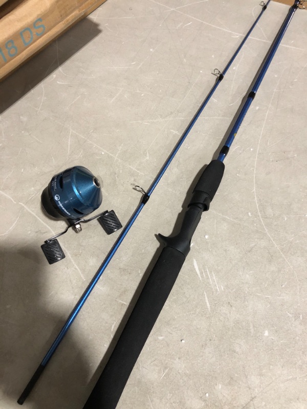 Photo 2 of * see all images * 
Fishing Rod and Reel Combo - 64-Inch Fiberglass and Stainless-Steel Rod with Pre-Spooled Reel