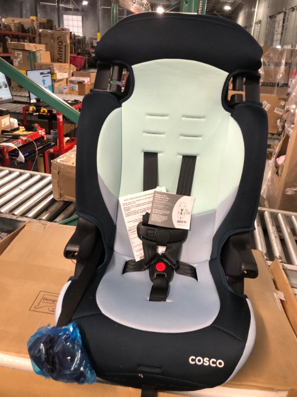 Photo 2 of Cosco Finale DX 2-in-1 Booster Car Seat, Forward Facing 40-100 lbs, Rainbow