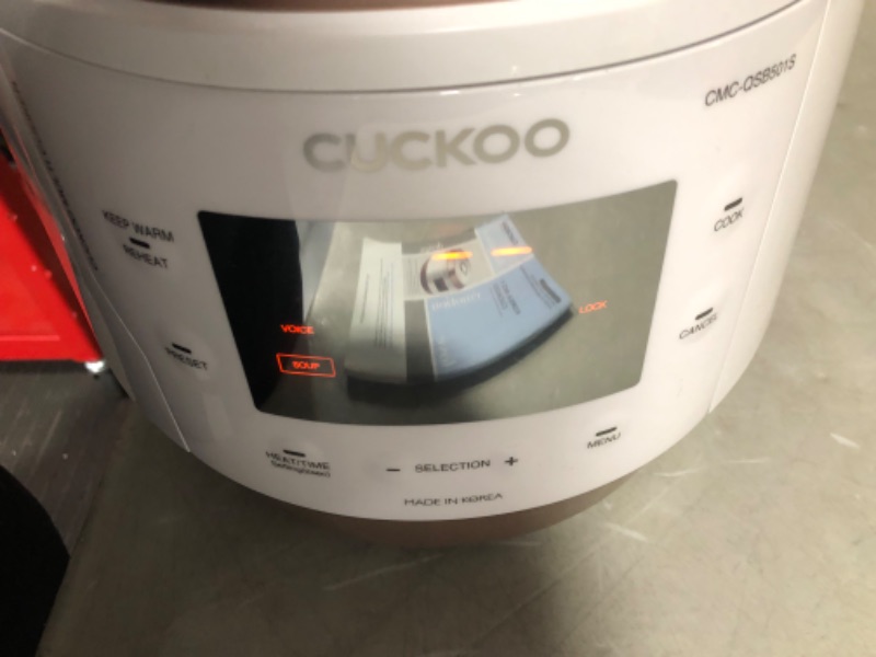 Photo 4 of ***HEAVILY USED - SEE COMMENTS***
CUCKOO CMC-QSB501S | 5QT. Premium 8-in-1 Electric Pressure Cooker