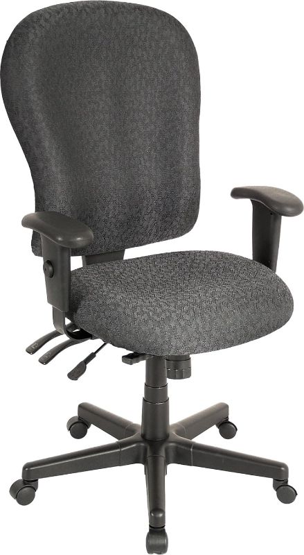 Photo 1 of Raynor Eurotech 4 x 4 XL Fabric Ergonomic High-Back Task Chair, Fabric, Charcoal