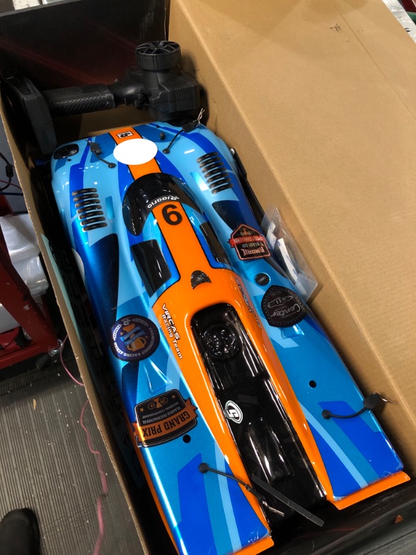 Photo 2 of AMORIL 1/10 AK-917 Fast Brushless RC Cars for Adults,Max 75mph Hobby Electric On-Road RTR Supercar with 9KG Metal Servo,3650 4300KV Brushless Motor,60A Independent ESC,Remote Control Car for Boys,Cyan Blue Brushless 1:10 Scale