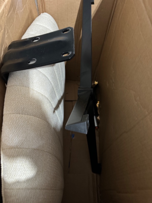 Photo 1 of ***MISSING PARTS READ NOTES***Office Chair Armless Desk Chair No Wheels, Task Computer Chair Beige