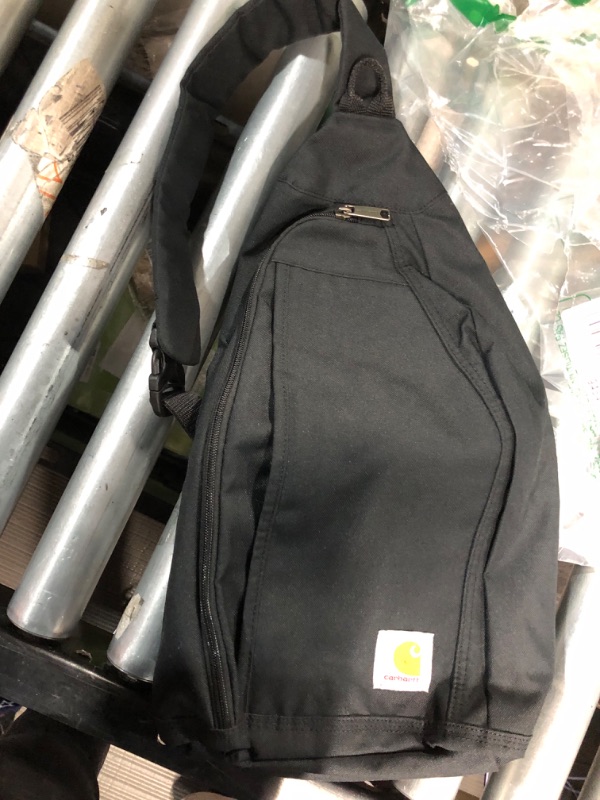 Photo 2 of Carhartt Mono Sling Backpack, Unisex Crossbody Bag for Travel and Hiking, Black Black Solid