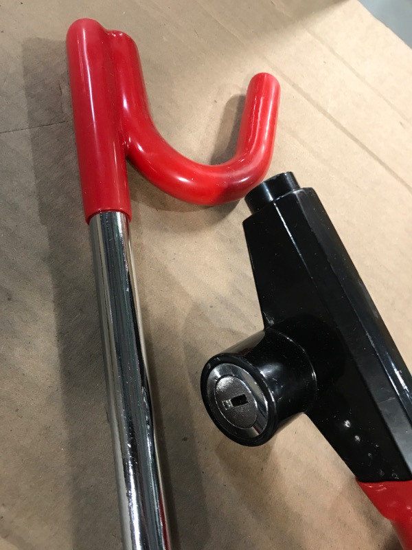 Photo 3 of The Club 1000 Original Club Steering Wheel Lock, Red Red Wheel Lock