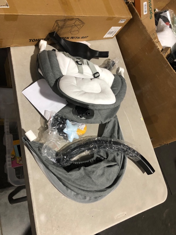 Photo 2 of ***USED - UNABLE TO TEST - LIKELY MISSING PARTS***
kmaier Electric Baby Swing for Infants, Baby Rocker for Infants with 3 Speeds, 8 Lullabies