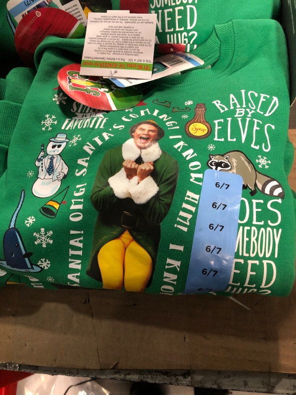 Photo 2 of Licensed Elf Talking Kids' Sweatshirt set of 2 size small 6/7