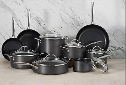 Photo 3 of (READ NOTES) Member's Mark 15-Piece Hard Anodized Aluminum Cookware Set