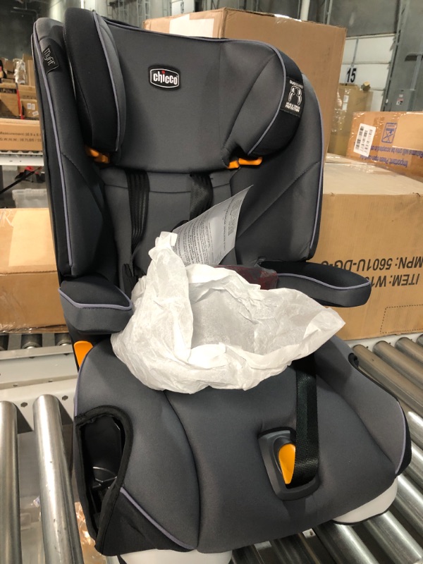 Photo 2 of Chicco MyFit Harness + Booster Car Seat, 5-Point Harness Car Seat and High Back Booster Seat, For children 25-100 lbs. | Fathom/Grey/Blue Fathom/Grey/Blue MyFit