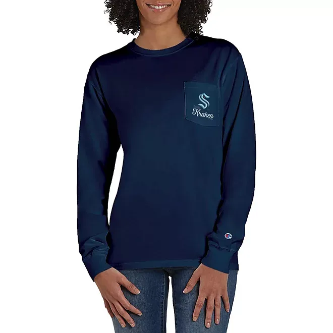 Photo 1 of Champion NHL Ladies Long Sleeve Pocket Tee- M
