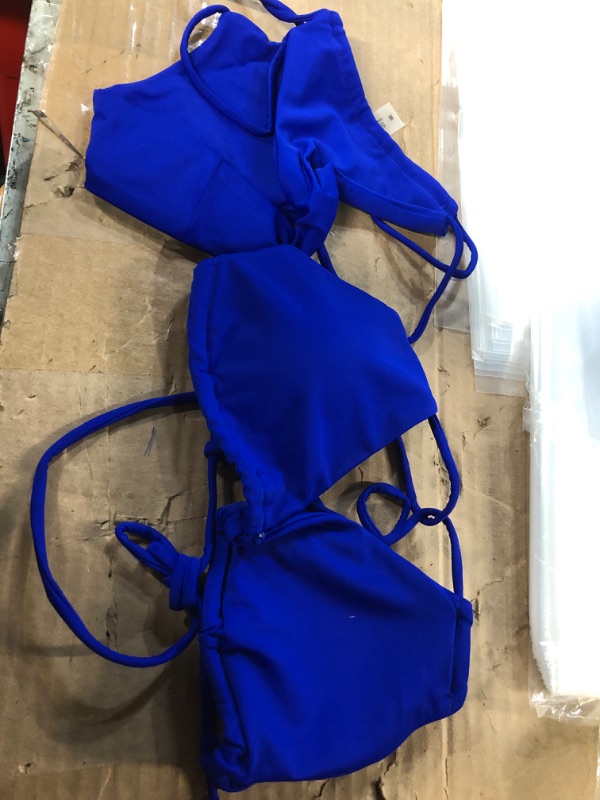 Photo 1 of 2 pc bikini set, blue- size S