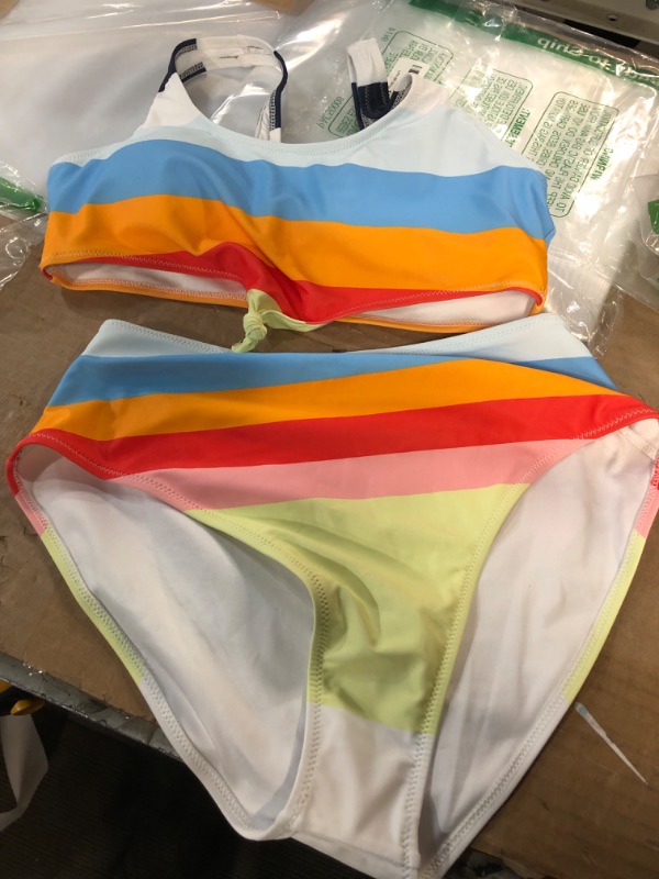 Photo 1 of 2 pc bikini set, multicolor- size S