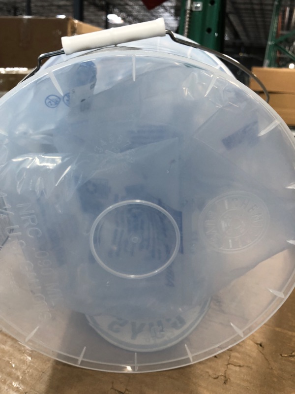 Photo 1 of Chemical Guys ACC_103 Heavy Duty Detailing Car Wash Bucket with Chemical Guys Logo, 4.5 Gal , Semi Transparent White Bucket Only