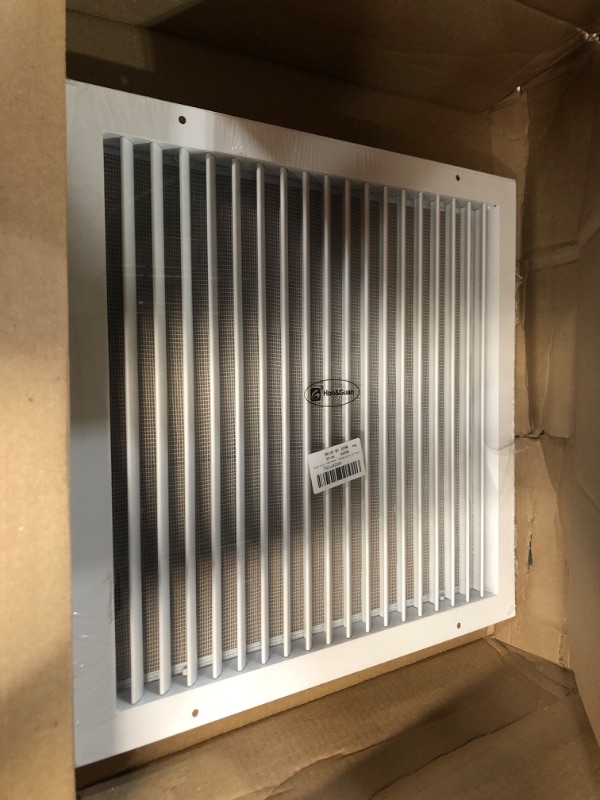 Photo 2 of 13.9"w X 13.9"h Shed Vent, Hon&Guan Aluminum Alloy Gable Vent, Door Vents For Interior Doors Dryer Vent Covers For Wall House[Outer Dimensions: 16"x 16"h]. 16" x 16" Aluminum Alloy