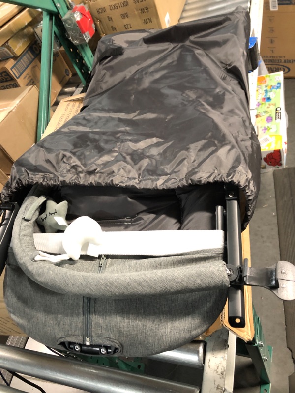 Photo 1 of **read notes below**Baby Delight Aura Deluxe | Portable Baby Bouncer for Infants | Baby Rocker | Quilted Charcoal Tweed Grey
