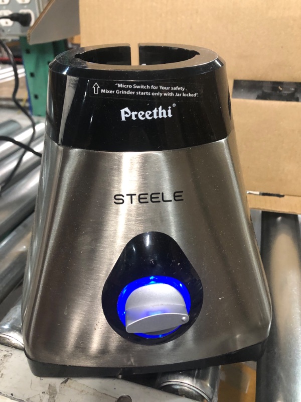 Photo 3 of (READ FULL POST) Preethi Steele 3-Jar Mixer Grinder, 550-Watt, Silver