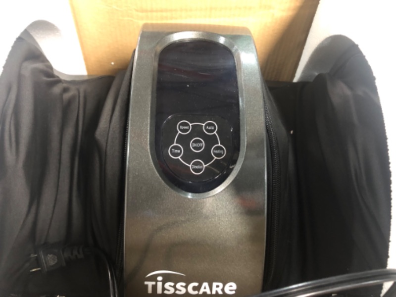 Photo 3 of (READ NOTES) TISSCARE Shiatsu Massage Foot Massager Machine - Improves Blood Flow Circulation, Deep Kneading & Tissue with Heat /Remote, Neuropathy, Plantar Fasciitis, Diabetics, Pain Relief Upgrade Gray