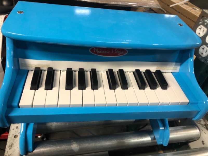 Photo 2 of ***DAMAGED READ NOTES***Melissa & Doug Learn-to-Play Piano With 25 Keys and Color-Coded Songbook - Blue - Toy Piano For Baby, Kids Piano Toy, Toddler Piano Toys For Ages 3+