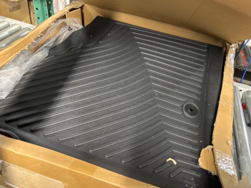 Photo 2 of OEDRO Floor Mats Compatible with 2019-2022 Dodge Ram 1500 New Body Crew Cab (NOT for Classic Models), Front Row Bucket Seats, with Under Seat Storage Box, Black TPE All-Weather Guard - Custom Fit 19-22 New Body