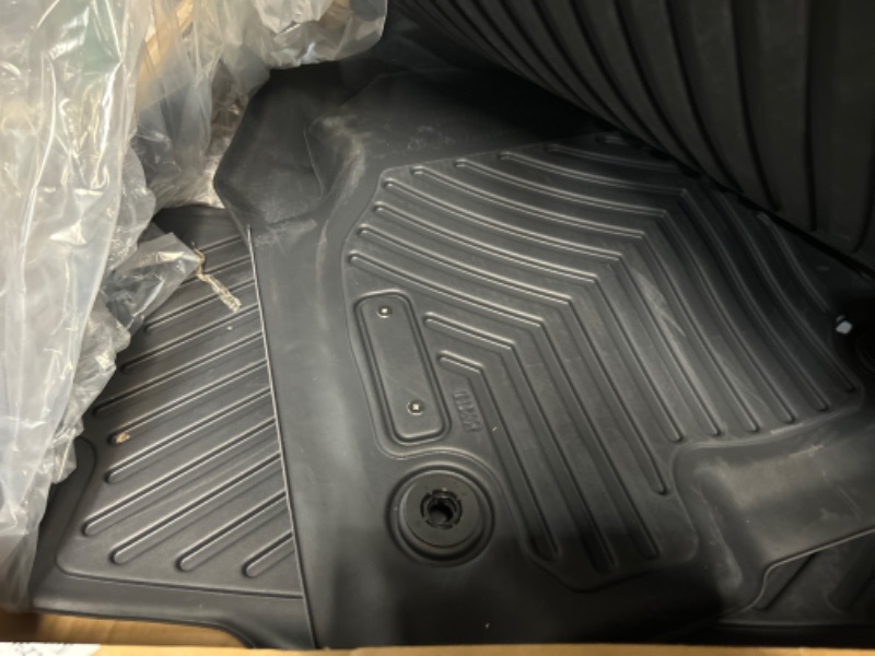 Photo 3 of OEDRO Floor Mats Compatible with 2019-2022 Dodge Ram 1500 New Body Crew Cab (NOT for Classic Models), Front Row Bucket Seats, with Under Seat Storage Box, Black TPE All-Weather Guard - Custom Fit 19-22 New Body