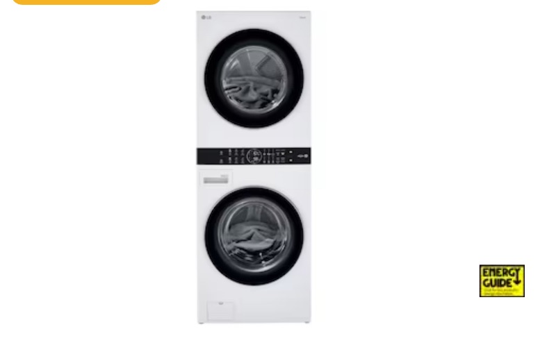Photo 1 of LG WashTower Electric Stacked Laundry Center with 4.5-cu ft Washer and 7.4-cu ft Dryer (ENERGY STAR)