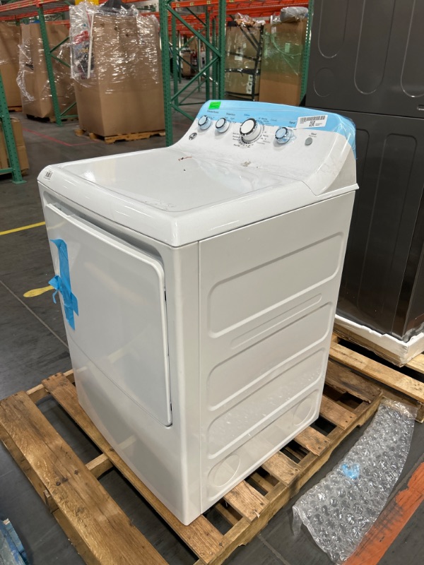 Photo 4 of GE 7.2 cu. ft. Electric Dryer in White with Wrinkle Care