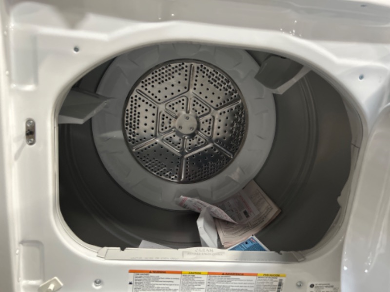 Photo 1 of GE 7.2 cu. ft. Electric Dryer in White with Wrinkle Care