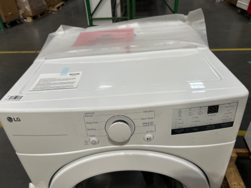 Photo 8 of LG 7.4-cu ft Stackable Electric Dryer (White) ENERGY STAR