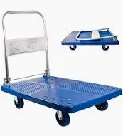 Photo 1 of **Item is similar Dawot 660lbs Foldable Platform Truck Dolly with Swivel Wheels, Heavy Duty Moving Platform Hand Truck, Moving Flatbed Cart 