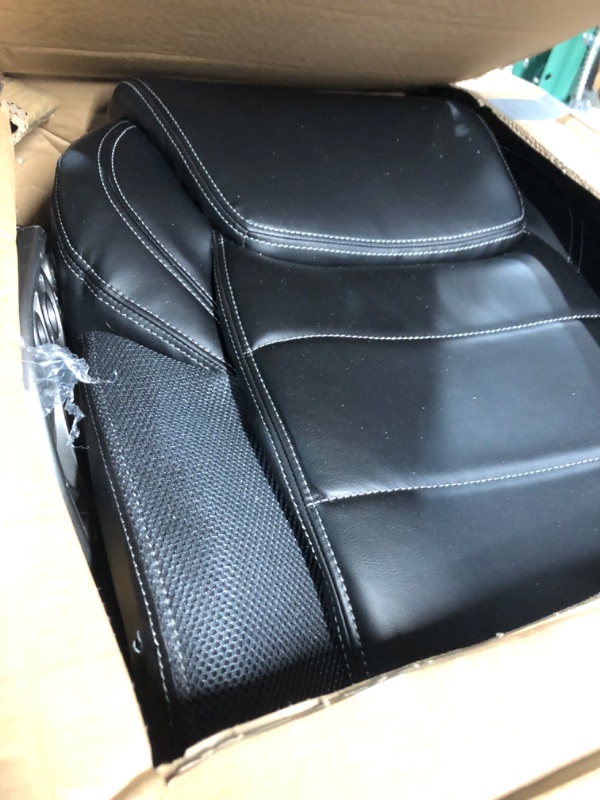 Photo 3 of ***USED - MISSING PARTS - SEE COMMENTS***
AmazonCommercial Ergonomic High-Back Bonded Leather Executive Chair with Flip-Up Arms and Lumbar Support, Black